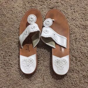 White Jack Rogers Sandals